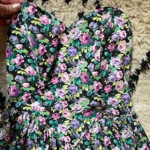 A-line floral dress
